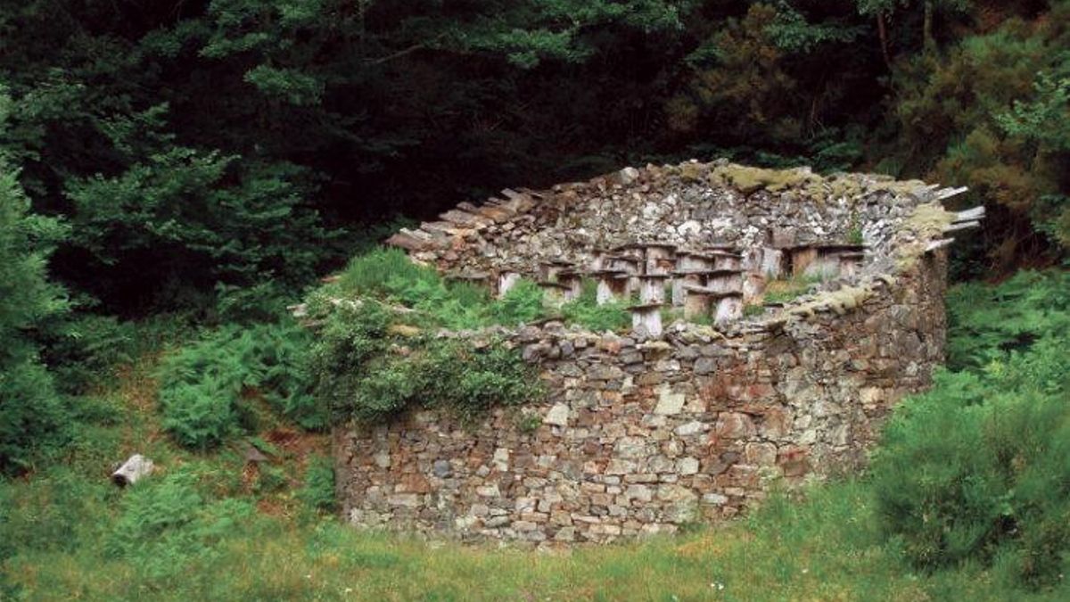 Estos recintos de mampostería han servido durante siglos para proteger las colmenas del asedio constante de la fauna salvaje
