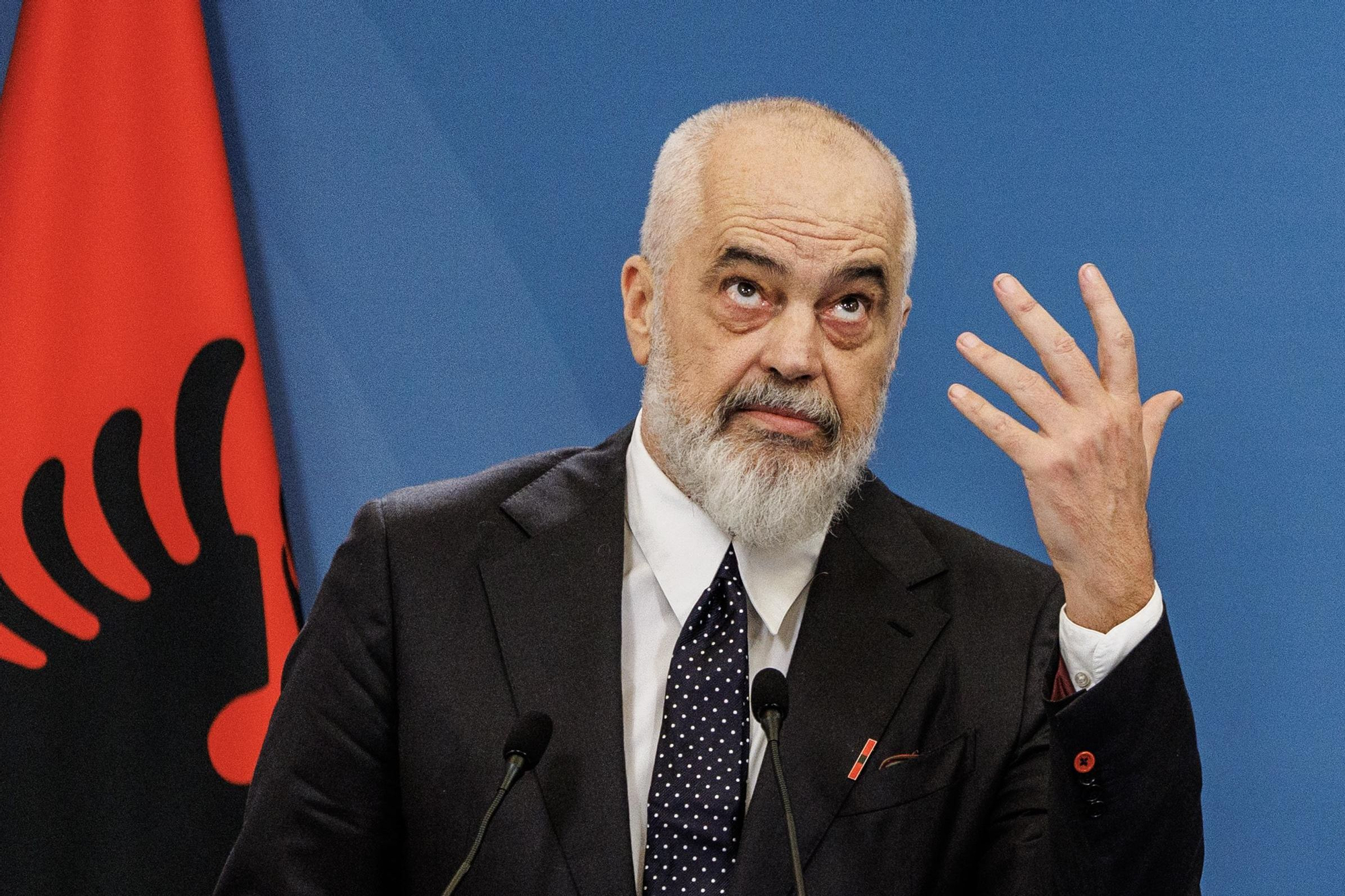 Imagen de archivo del primer ministro albanés, Edi Rama.