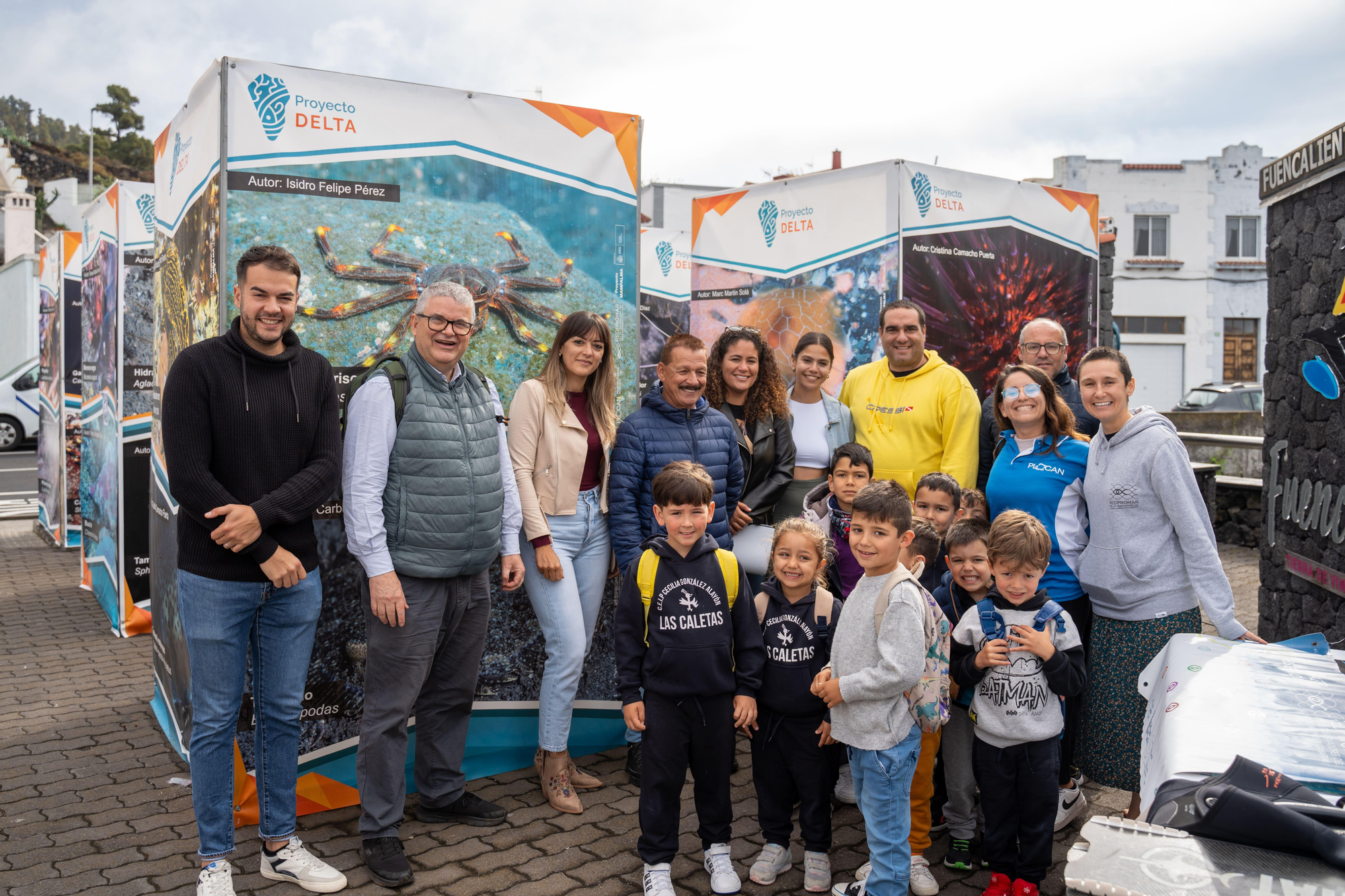 Estudiantes del CEIP Los Canarios y las Escuelas Unitarias de Fuencaliente participaron en la actividad.