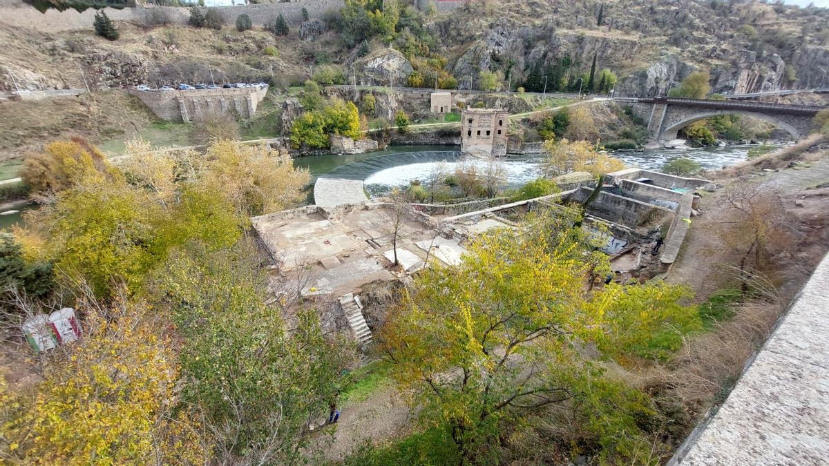 Una noria islámica de 29 metros y otros restos arqueológicos que el Tajo escondía a su paso por Toledo