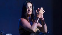 La artista Anna Luna en un momento flamenco