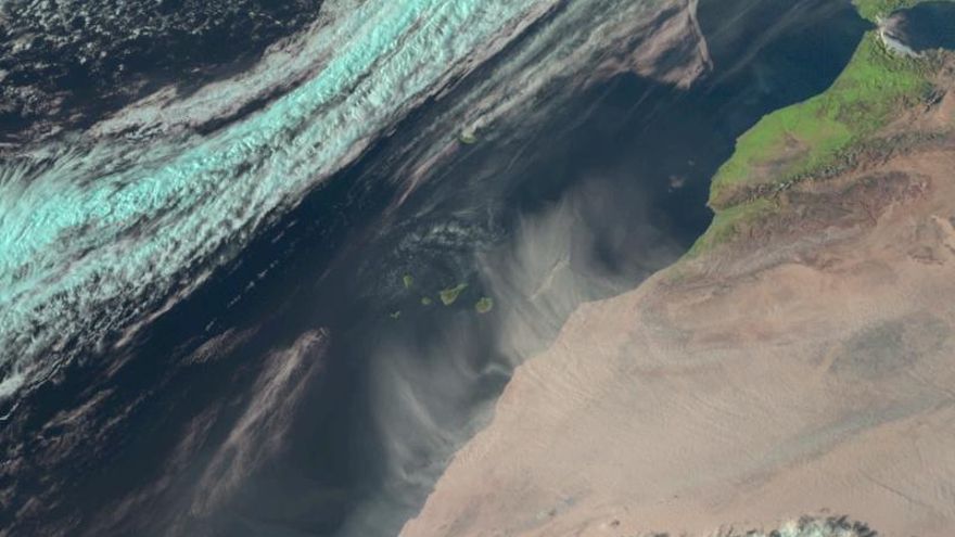 La calima reduce la visibilidad en los aeropuertos de la provincia oriental canaria