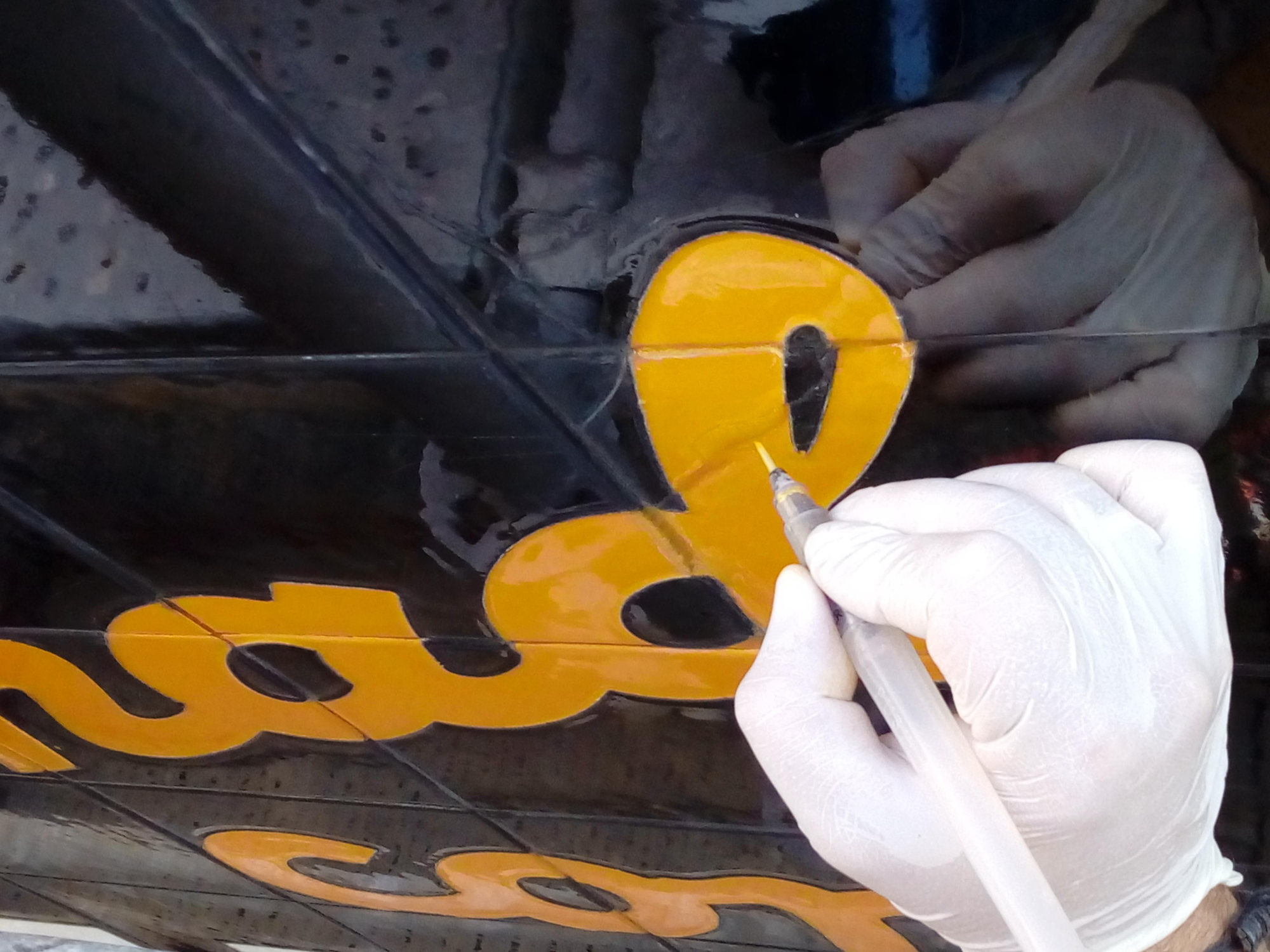 Restauración de las letras.