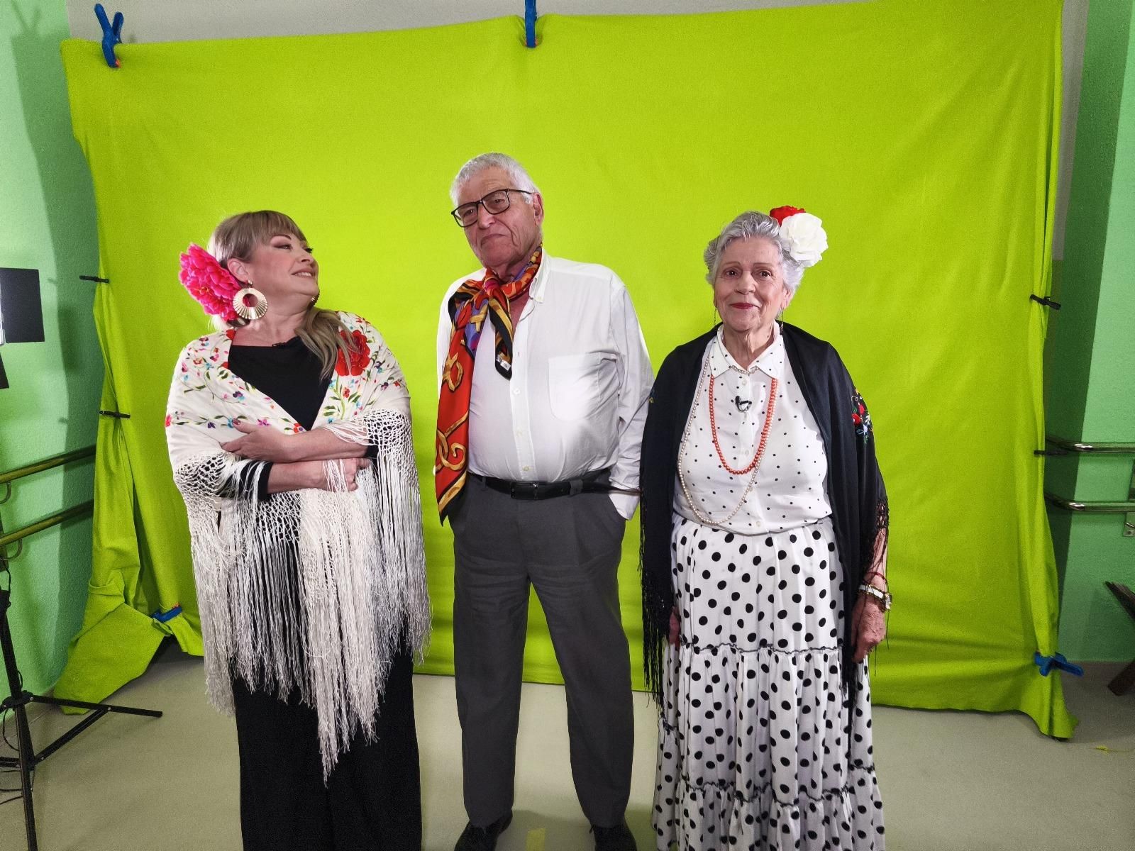 Rodaje de 'Acaymo, Barranqueras de Pasión', la telenovela protagonizada por usuarios del Centro de Día Acaymo, en La Laguna.