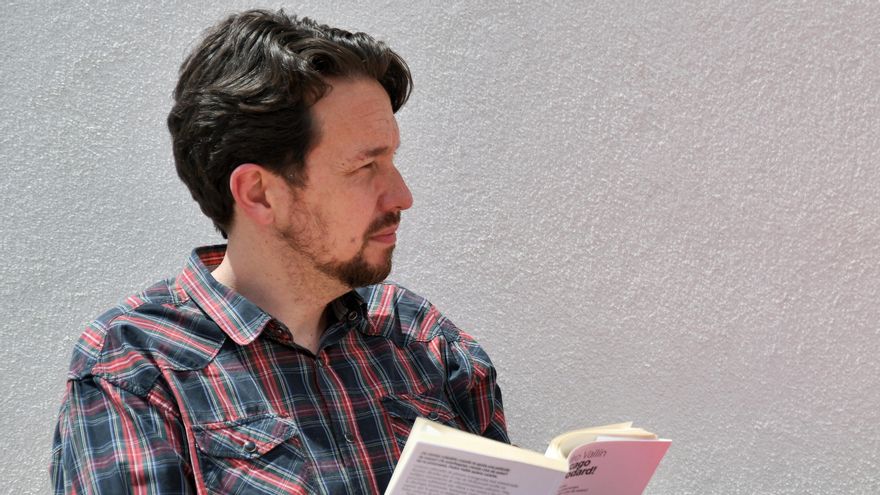 El exvicepresidente del Gobierno, Pablo Iglesias, con su nuevo corte de pelo.