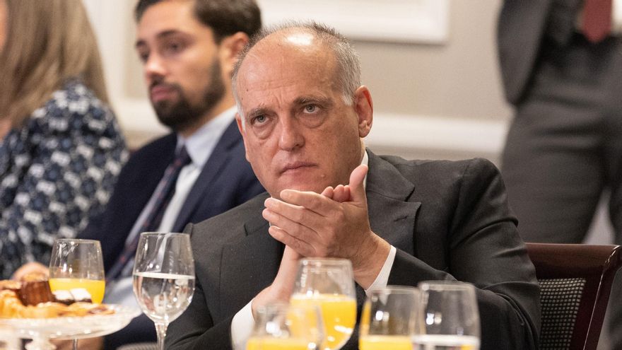 El presidente de LaLiga, Javier Tebas.