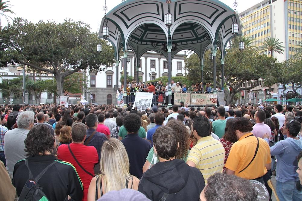 Archivo del 15M en San Telmo. (Orlando Arencibia).