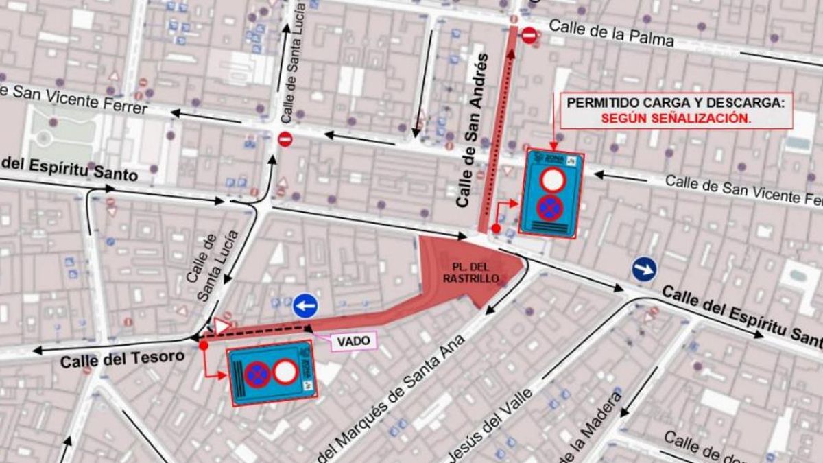 El Ayuntamiento aprueba peatonalizar tres calles en la plaza del Rastrillo: multas de 200 euros por cruzarlas sin permiso