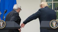 Jean-Claude Juncker y Donald Trump.