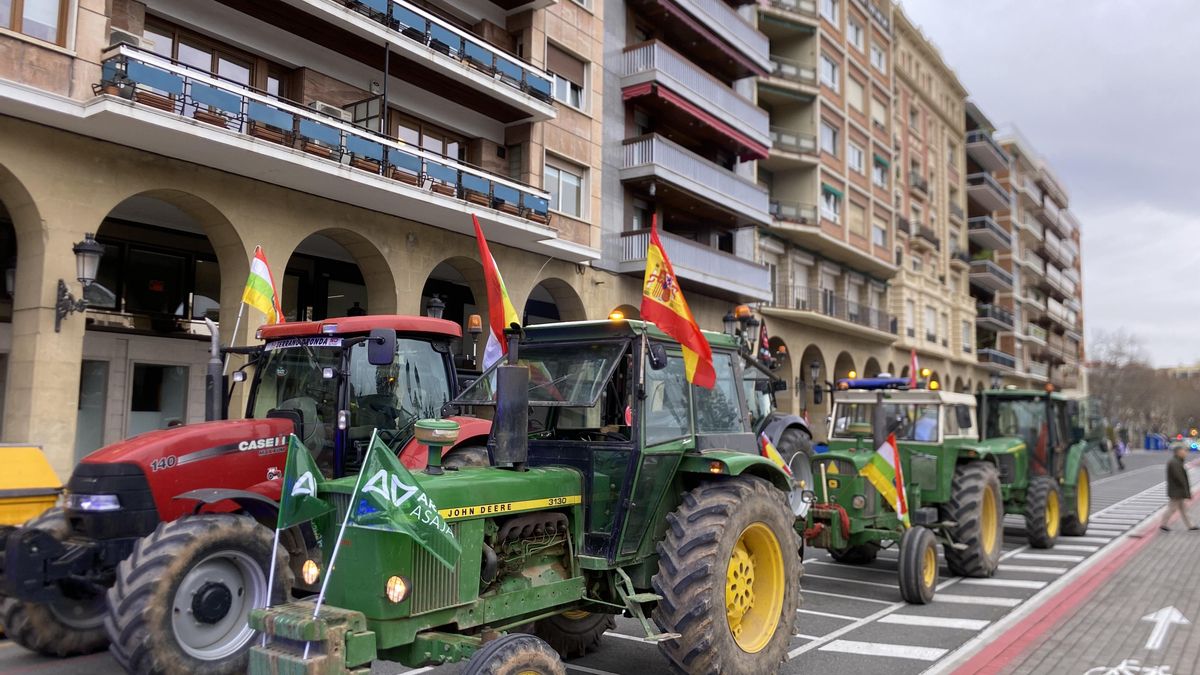 Tractorada en Logroño