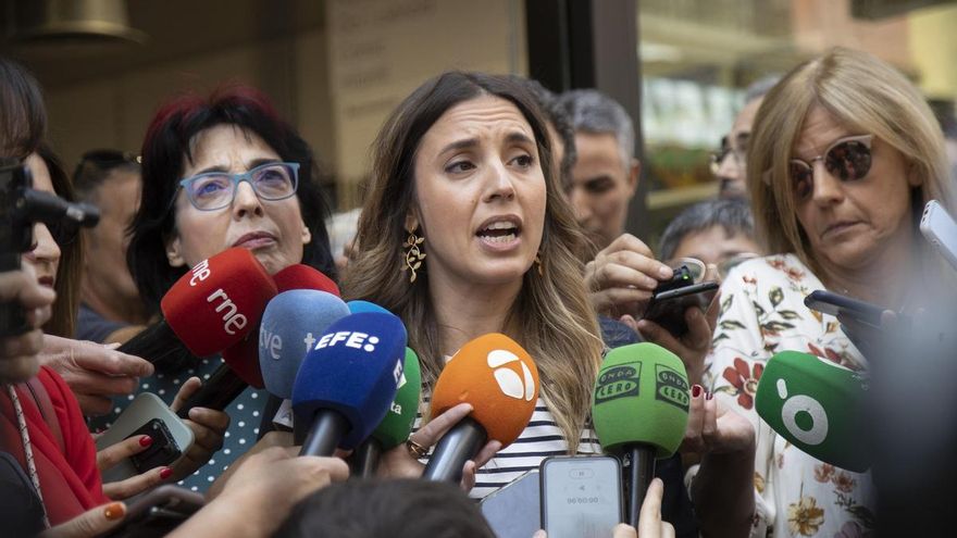 Irene Montero, ministra de Igualdad, en Castelló