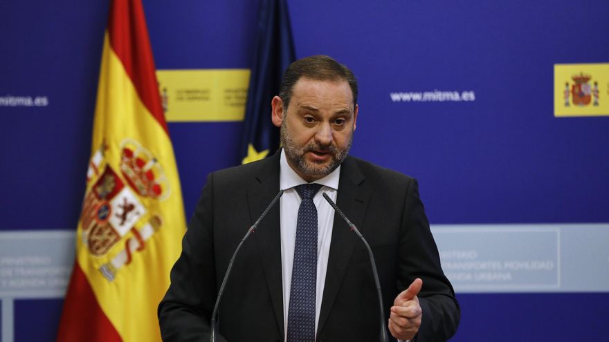 El ministro de Transportes, Movilidad y Agenda Urbana, José Luis Ábalos