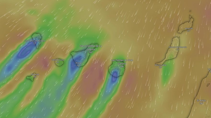 Toda Canarias, en alerta por vientos de 90 km/h y riesgo de incendios forestales
