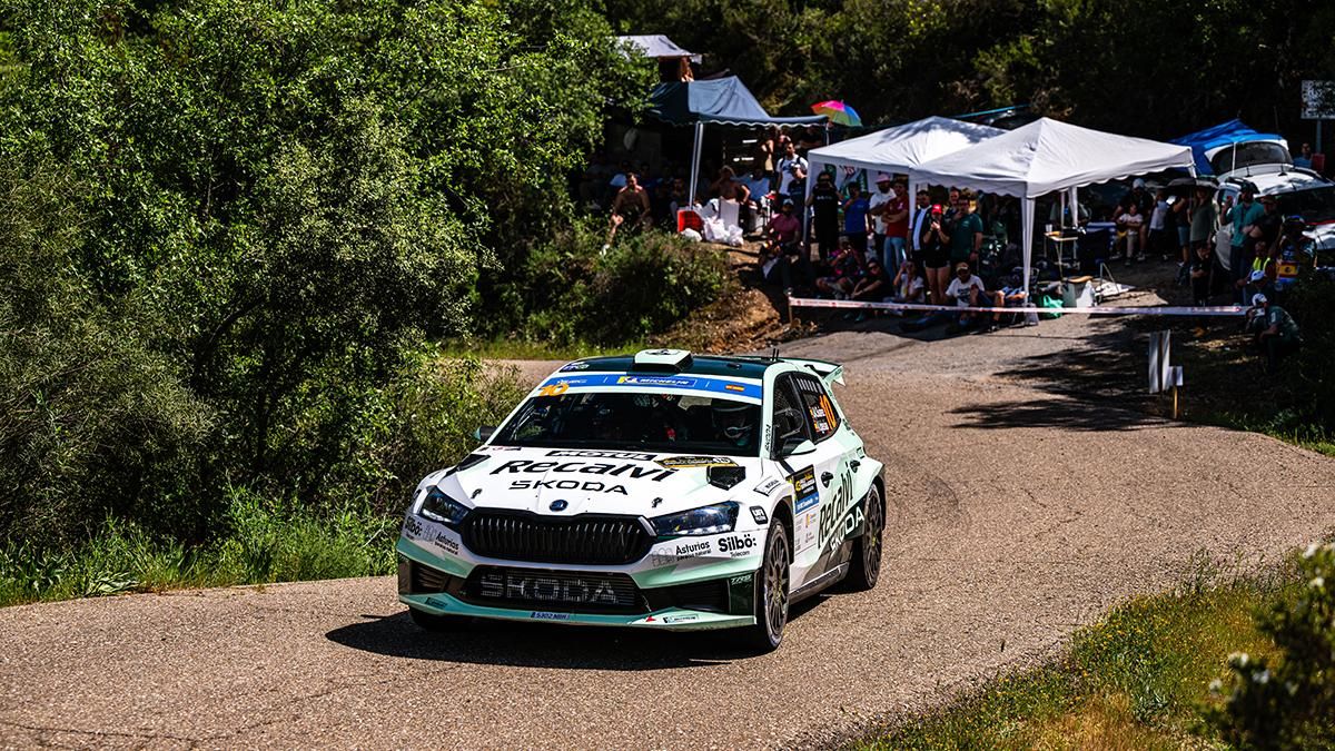 Suárez durante una etapa del Rally Sierra Morena