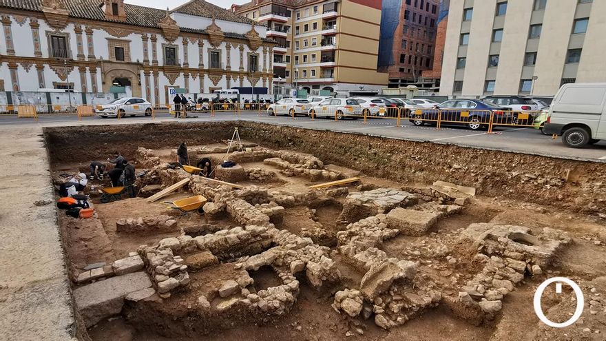 Hallan el primitivo convento de La Merced del siglo XIII bajo el aparcamiento de la Diputación de Córdoba