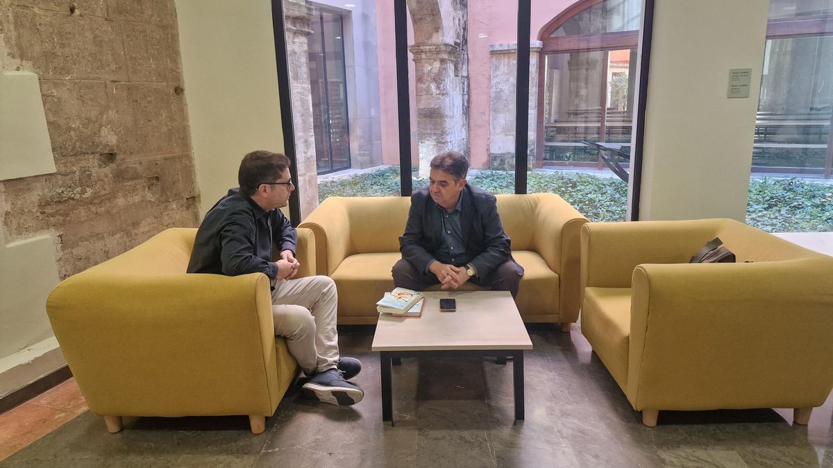 Martí Domínguez, en un momento de la entrevista con elDiario.es.