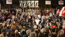 El PSOE celebra el cambio de liderazgo en Madrid