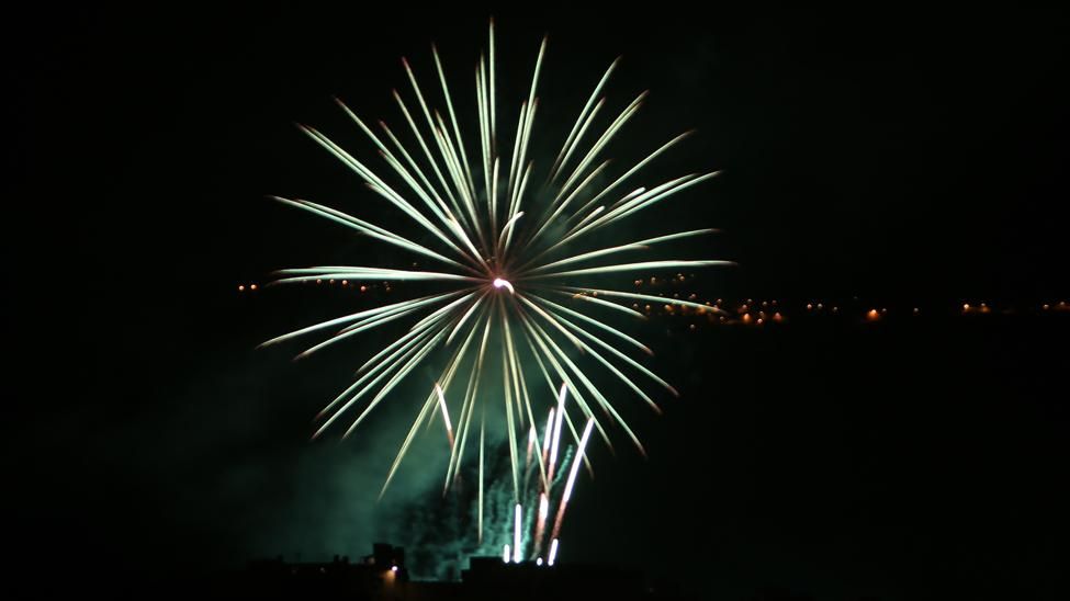 Fuegos de la localidad de San Lorenzo, en Las Palmas de Gran Canaria (Foto: Alejandro Ramos).