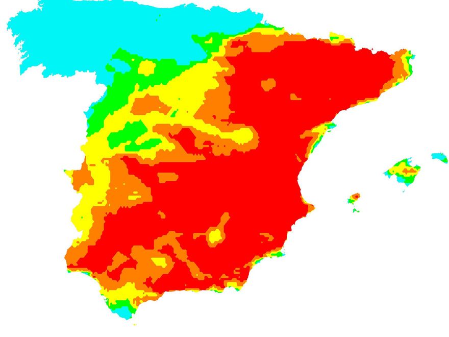 Mapa de riesgo de incendio para este miércoles 12 de abril | AEMET
