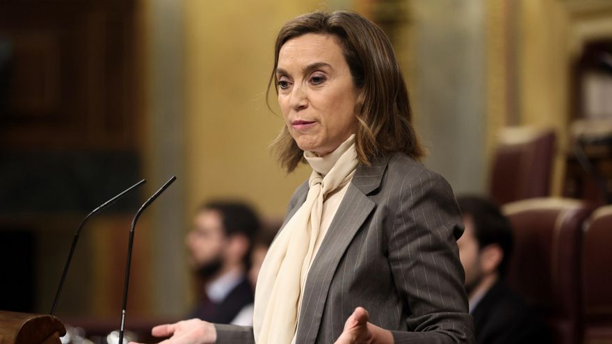 La secretaria general del Partido Popular y portavoz del Grupo Parlamentario Popular en el Congreso, Cuca Gamarra.
