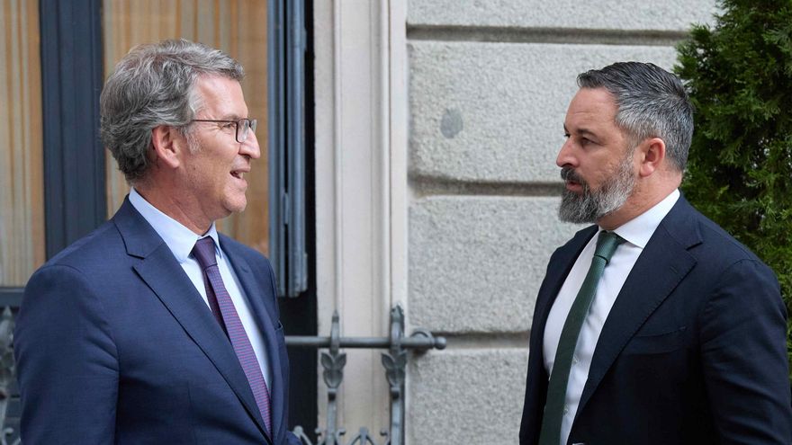 Feijóo y Abascal hablan por teléfono pero evitan abordar nombres para sustituir a Mazón