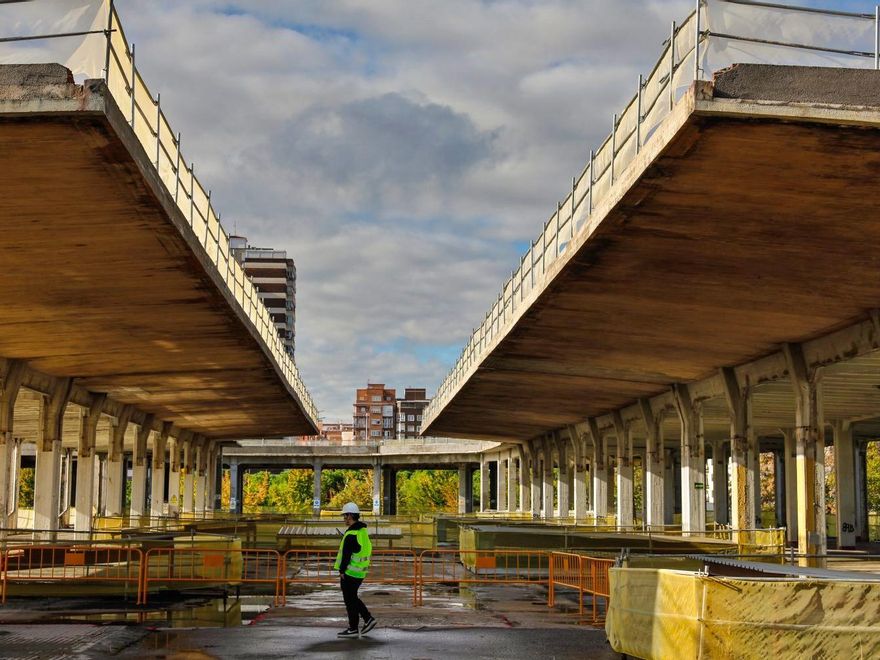 Vista actual del antiguo Mercado de Frutas y Verduras de Legazpi
