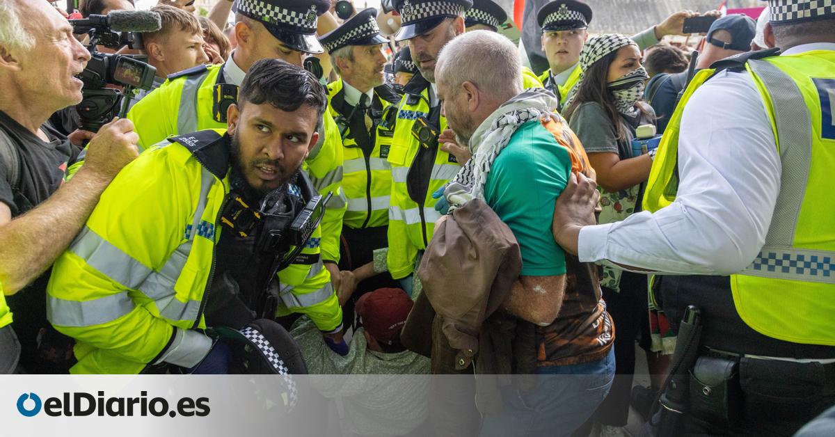 150 detenidos en una manifestación en Londres para apoyar a Palestine Action