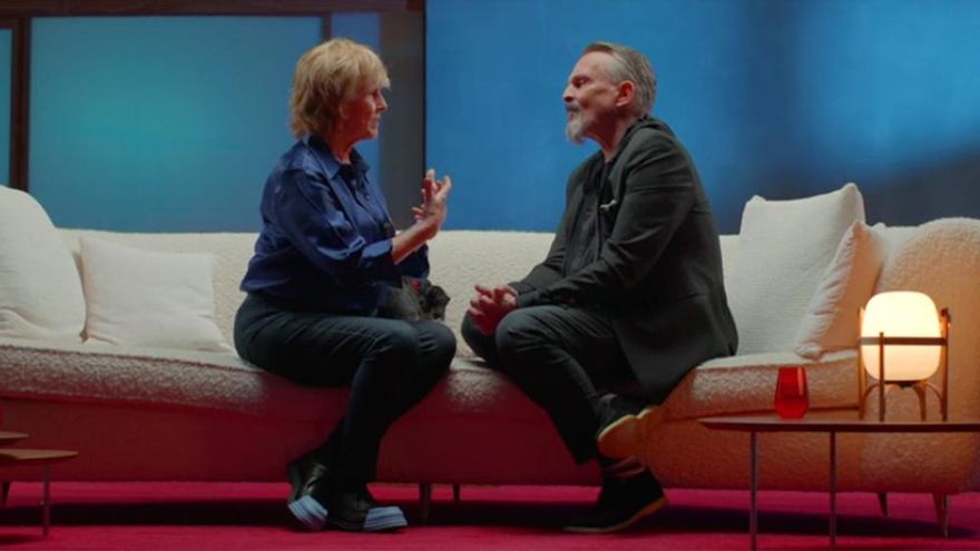 Mercedes Milá corta el discurso antivacunas de Miguel Bosé en Movistar Plus+: "Me vas a volver loca"
