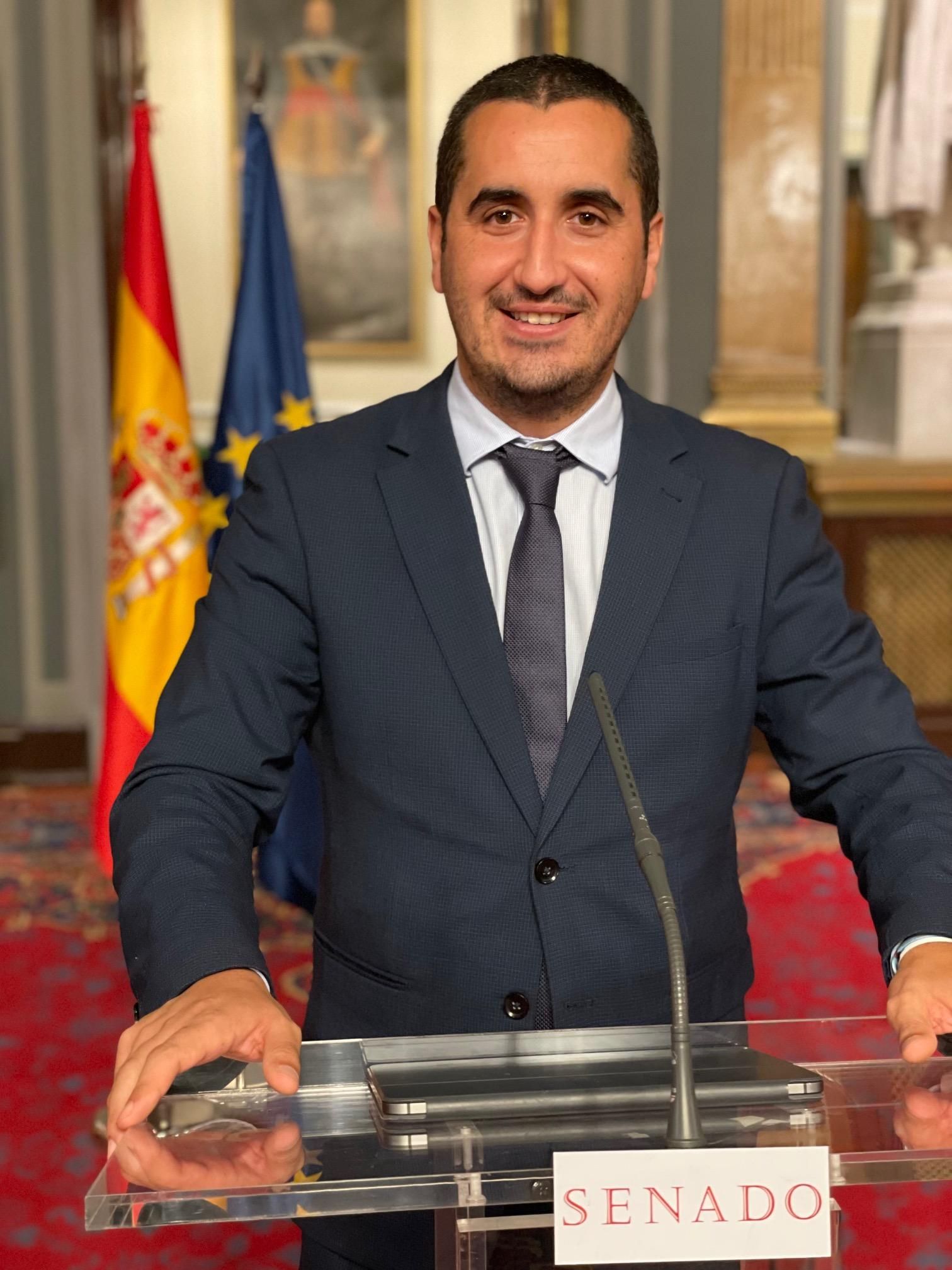Borja Pérez Sicilia en el Senado.