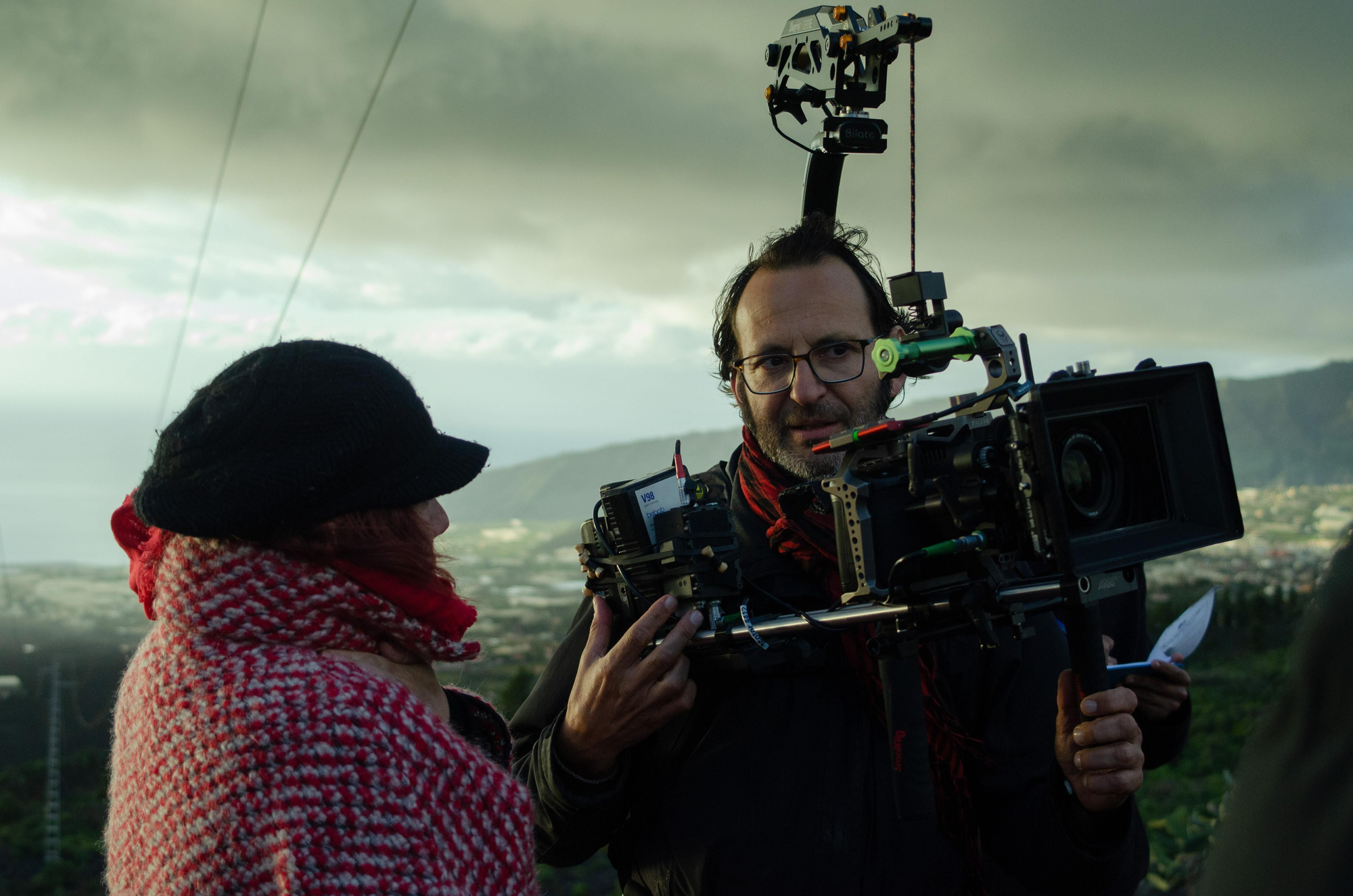 Un momento del rodaje de 'El mapa para tocarte'.