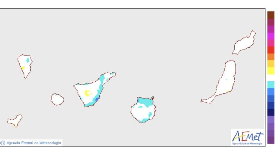 Variación de las temperaturas máximas previstas con respecto al día anterior