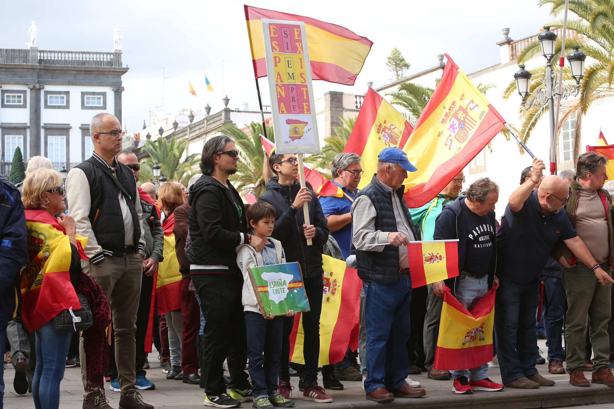 Concentración de Vox en Las Palmas de Gran Canaria