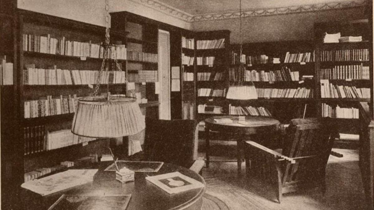 Foto de la biblioteca del Lyceum Club Femenino. Colección de postales del interior del Lyceum.
Residencia de Estudiantes.
