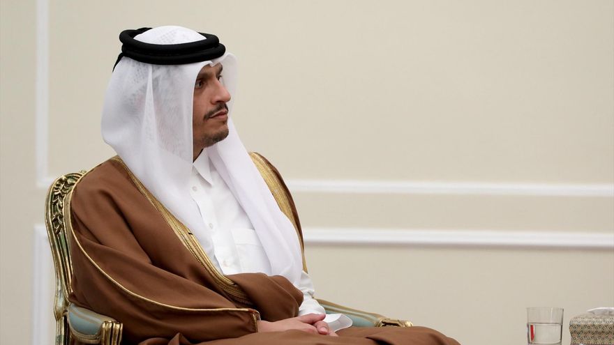 El primer ministro de Qatar, Mohammed bin Abdulrahman Al Thani, en Teherán en noviembre de 2024.