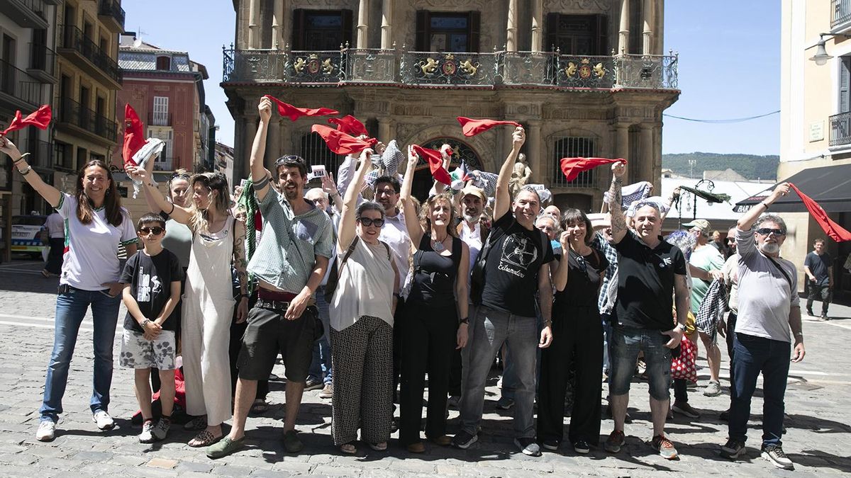 La plataforma de apoyo a Palestina Yala Nafarroa lanzará el Chupinazo de los Sanfermines 2025