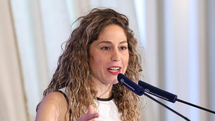 La coordinadora general de Movimiento Sumar Lara Hernández.