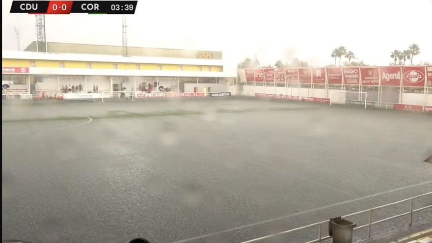 Suspendido por la lluvia el partido entre el Utrera y el Córdoba B