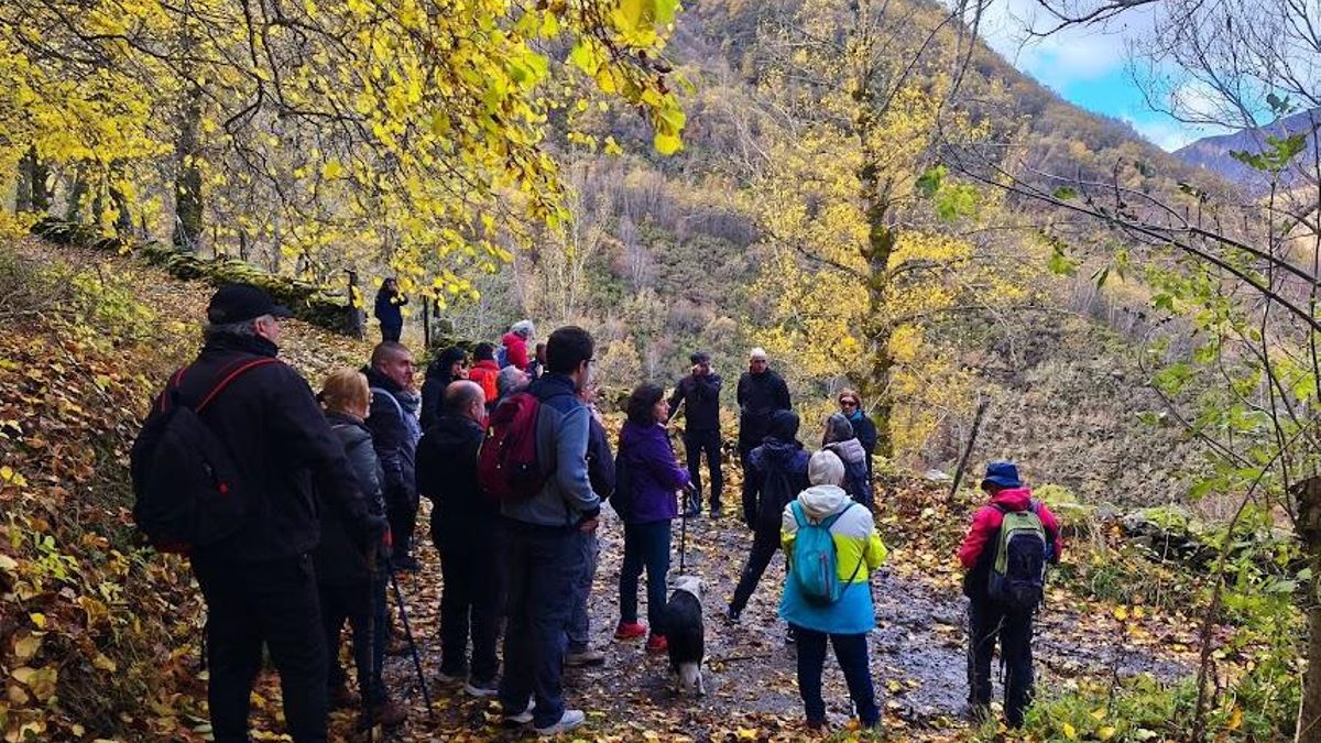 Un paseo organizado para el programa 'Descubre Tsaciana'.