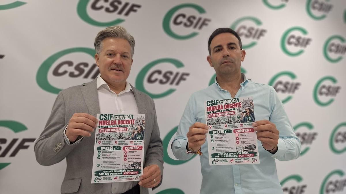 CSIF convoca huelga educativa en Castilla-La Mancha el próximo 9 de diciembre