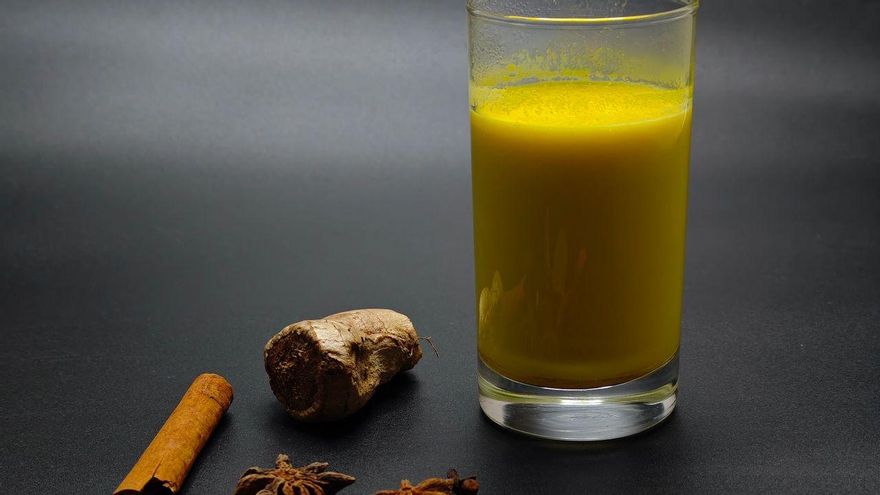 Leche dorada con su color tan característico