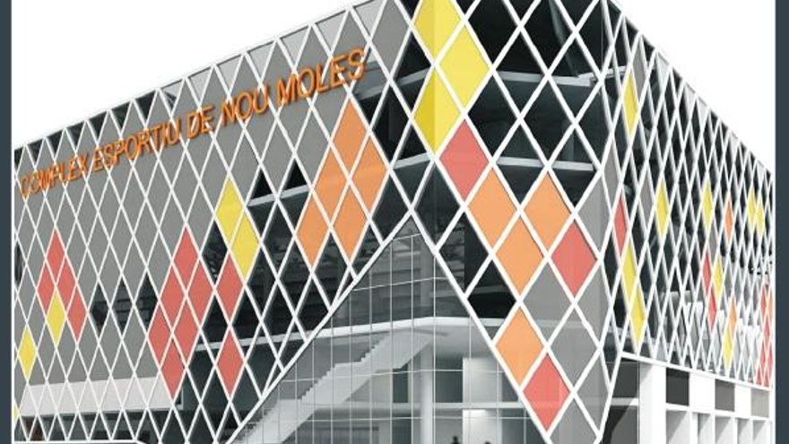 Imagen virtual del pabellón de Nou Moles.