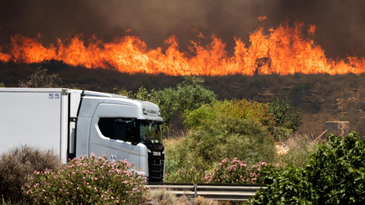 Incendio en Los Gallardos.