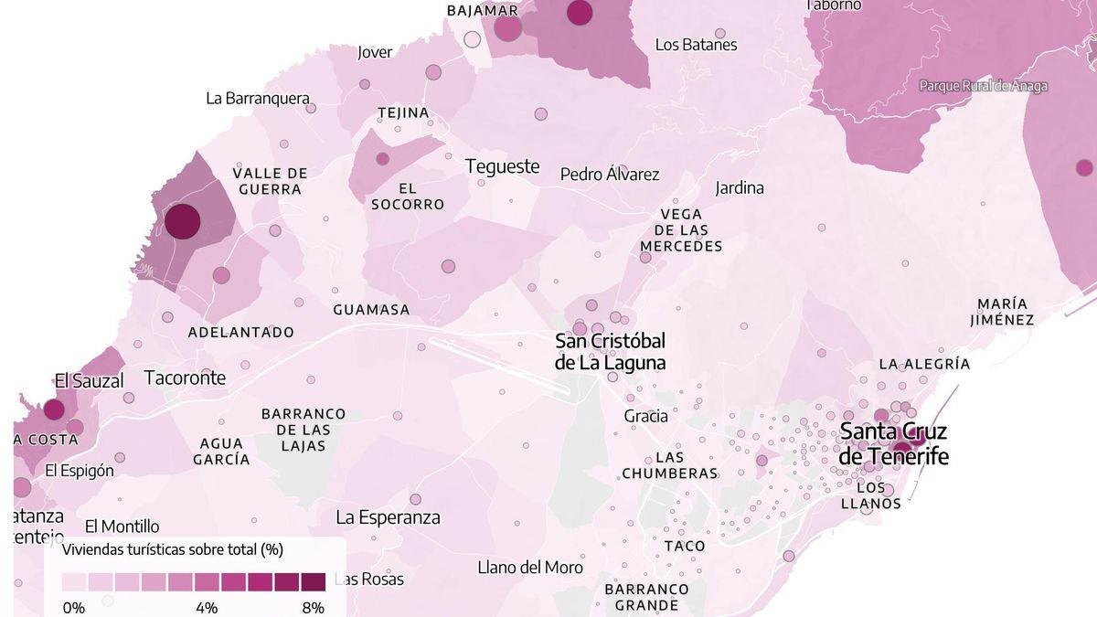 "Colapso habitacional" en La Laguna: 49 viviendas en alquiler por 560 vacacionales solo en el casco