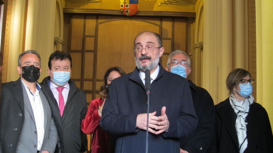 El presidente del Gobierno de Aragón, Javier Lambán.