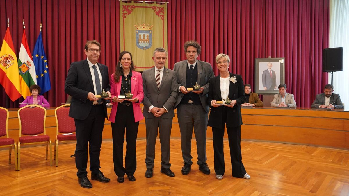 Las ciudades hermanadas con Logroño reciben la Estrella de Europa 2025