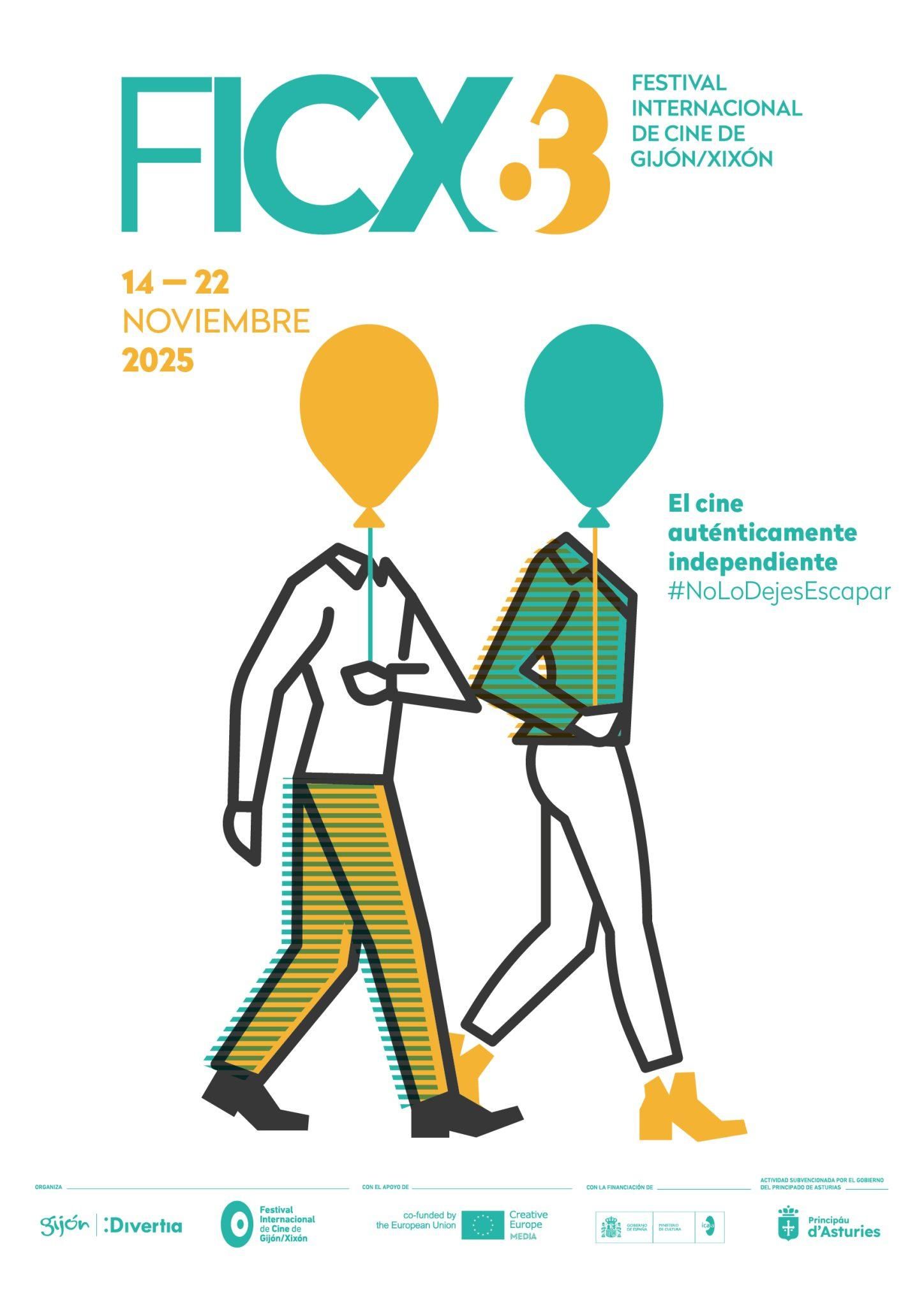 Cartel de la 63 edición del FICX, obra de Marco Recuero