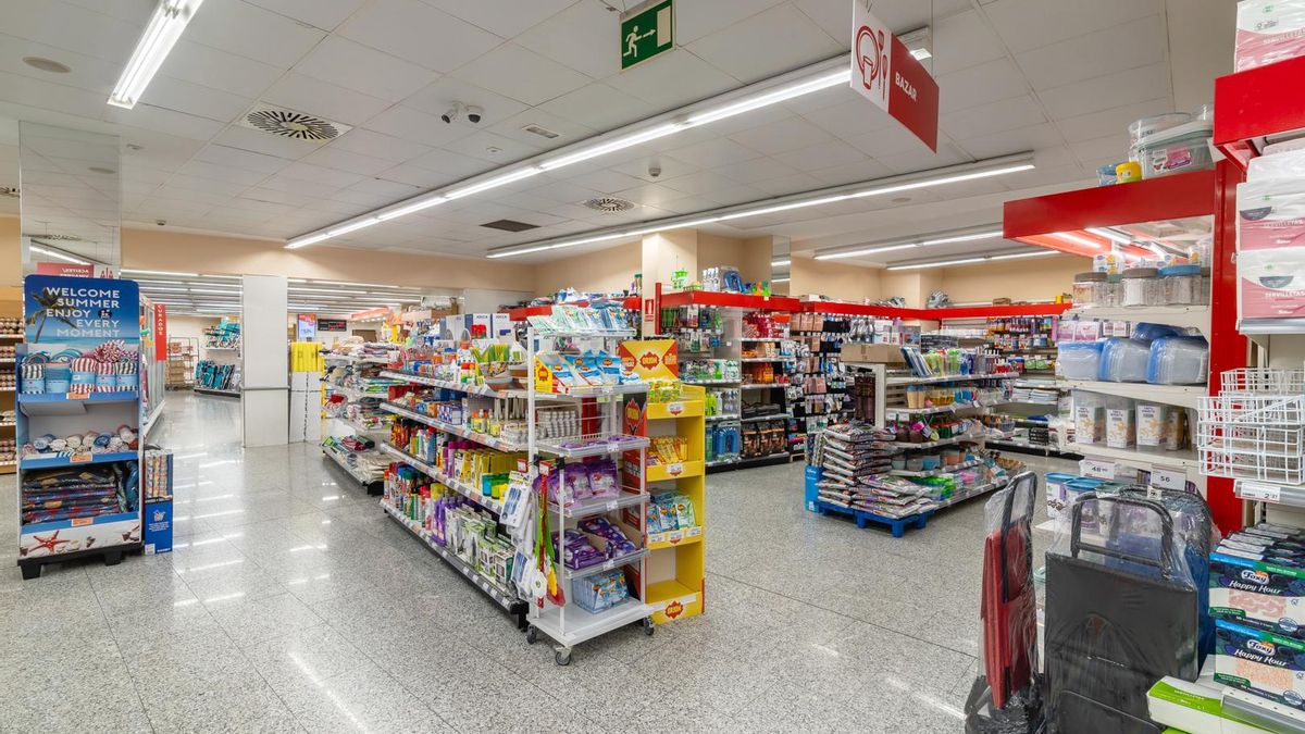 Interior del supermercado.