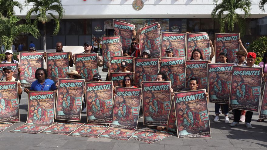 Más migrantes y salida continua de caravanas, la realidad en la frontera México-Guatemala