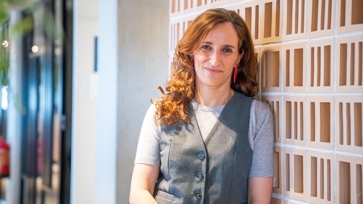 La ministra de Sanidad, Mónica García, en la redacción de elDiario.es