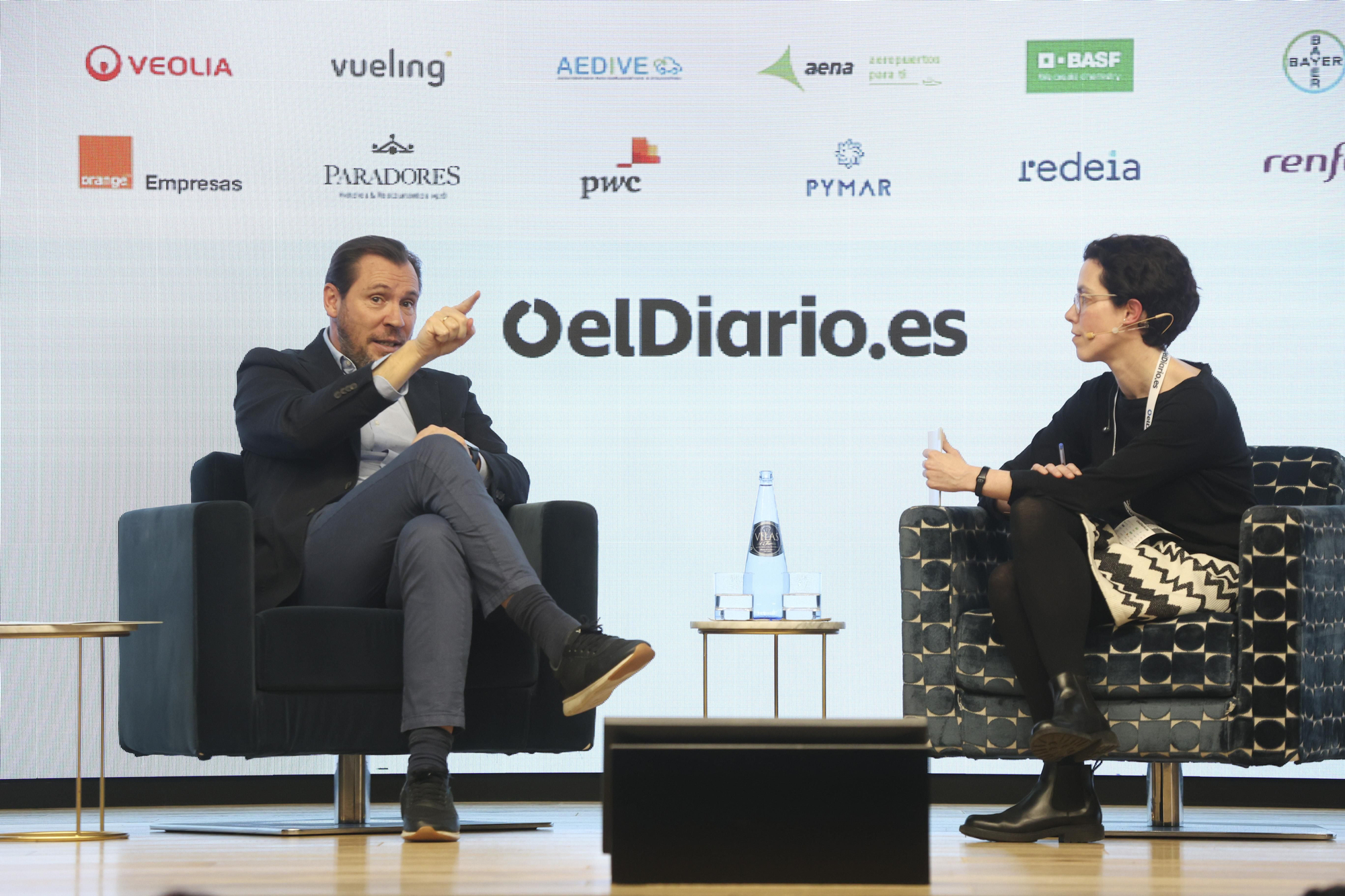 Entrevista con Óscar Puente, ministro de Transportes y Movilidad Sostenible. Por Cristina Bolinches, redactora de Economía de elDiario.es